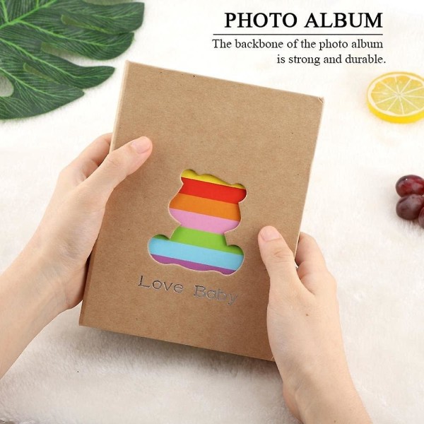 Album Love Bear Baby 200 Fickor Fotoalbum Minnesalbum Spelkort Scrapbook Bilder