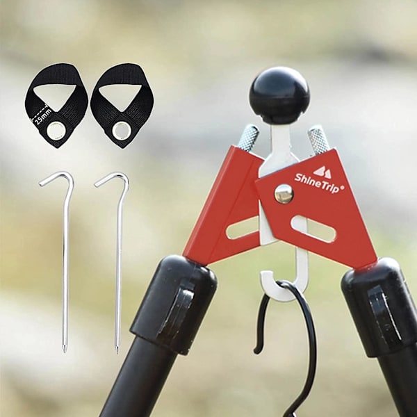 Campingred Metalltältstångsinstallationsvinkel Justerbar Hållbar Tältstödfäste