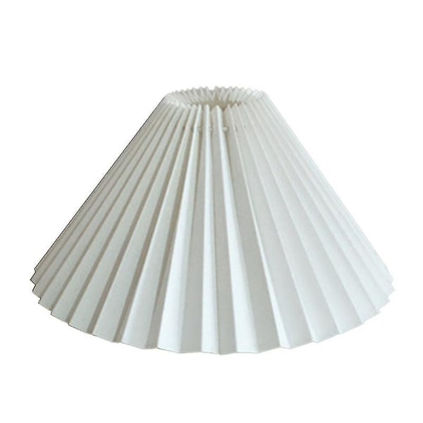Plisserad lampskärm E27 cover i japansk stil tyg bordslampa takdekor (khaki)