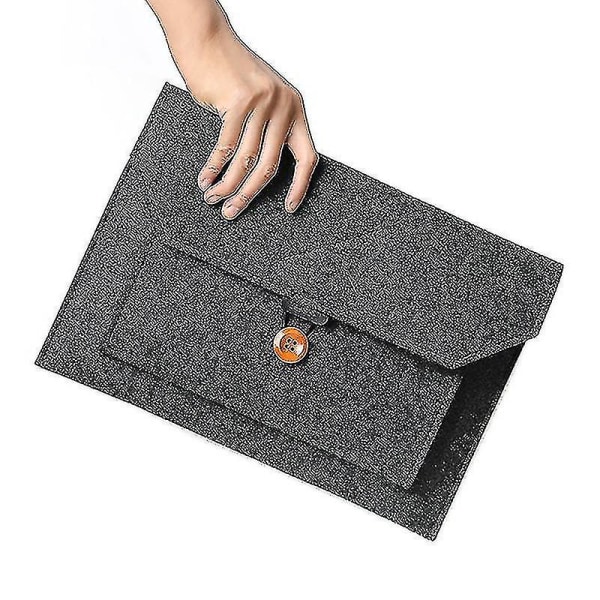 Mjukt Business Bag Case För Pro Retina 13 Laptop För Väska Mörkgrå