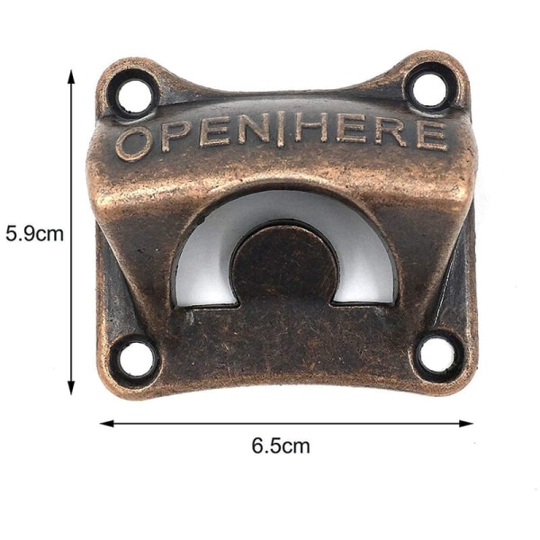 2-delt sæt vægmonteret flaskeåbner vægmonteret flaskeåbner vægmonteret flaskeåbner med skrue montering