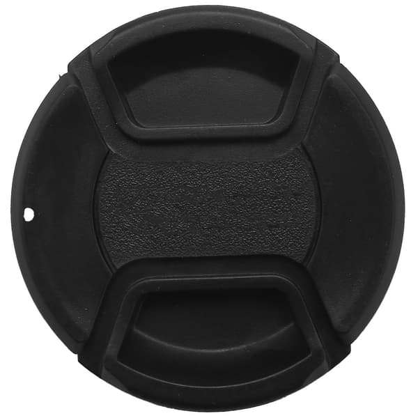58 mm linsskydd med hål för linsskyddsrem för DSLR-kameror (58 mm) - 4-pack