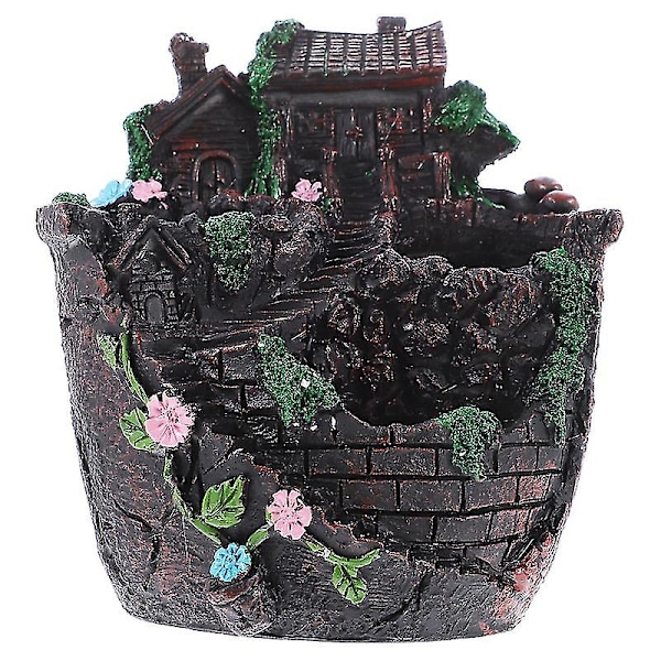 1 st Simulerad Hus Blomsterbehållare