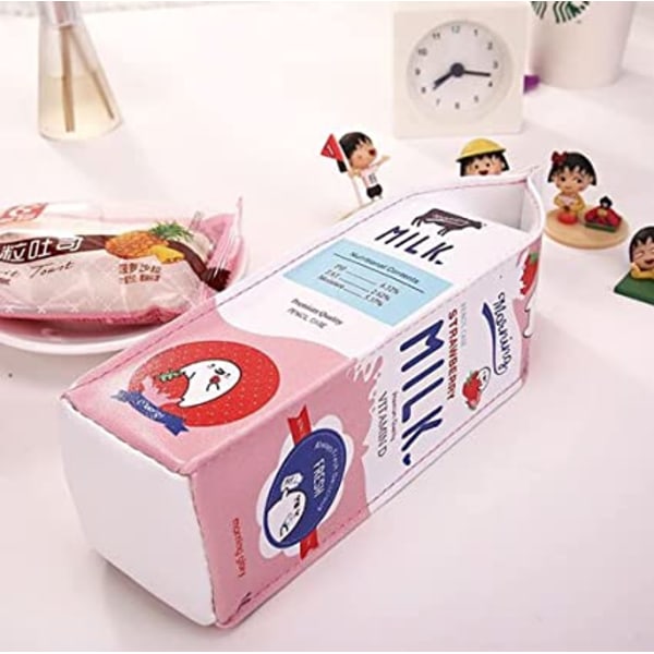 Mjölkförpackning Läderpennfodral Kit 20*7*6cm Gul gul