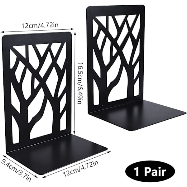 1 par Hemmakontor Skola Bokstöd Metallfäste Stativ Bord 165 X 120 X 94 mm