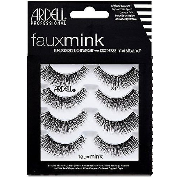 Falska fransar Faux Mink Demi Wispies Multipack, 2 pk x 4 par（4 par (förpackning om 1)，Faux Mink 811）