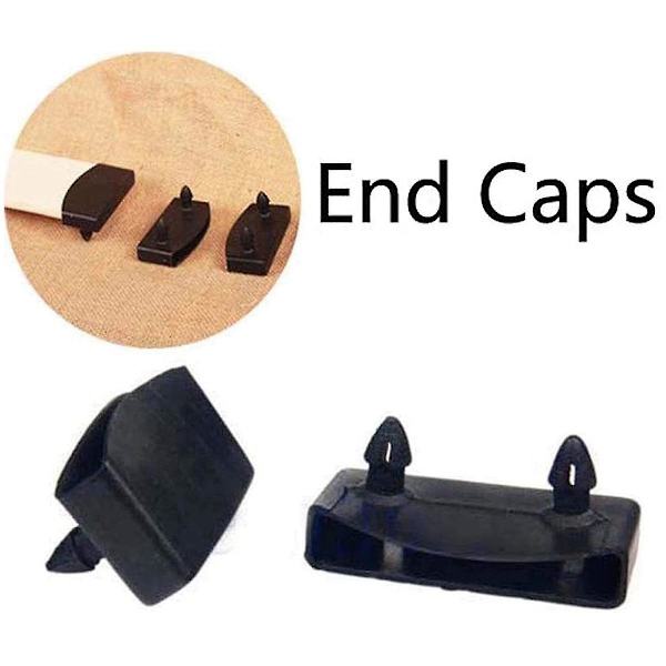 24 st 55 mm x 9 mm plast sängribbsöverdrag ersättningshållare lock för att hålla fast träribbor B