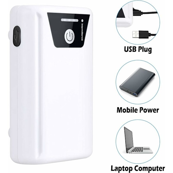 Akvarie Luftpump - 3W Bärbar Syrepump Dubbel Akustisk Isolering och USB Laddningsbar Mini Luftpump för 10L-50L Fisk Tank