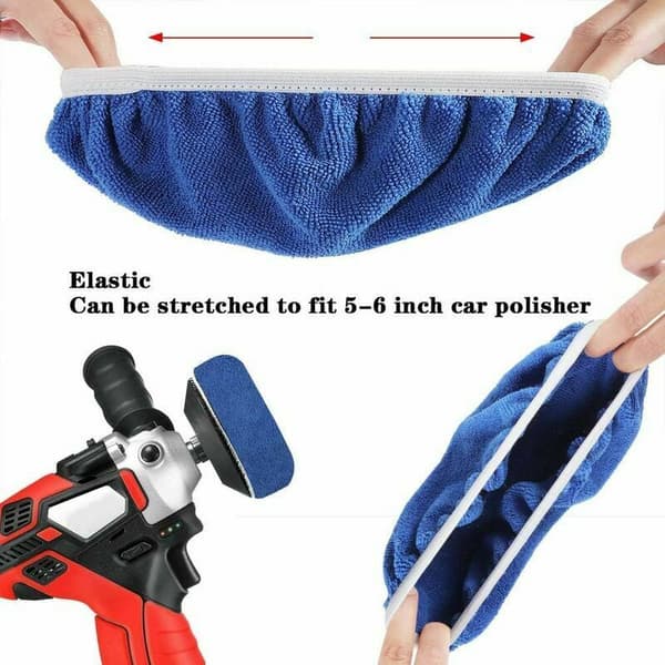 Bilpoleringsdynor - Ull + Bomull + Mikrofiber + Korallfleece 8-pack