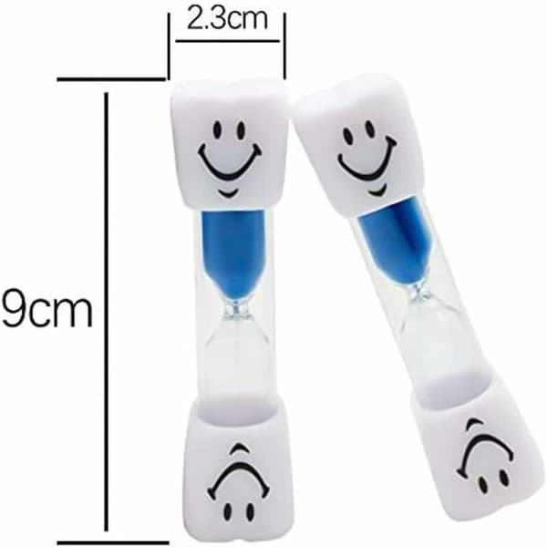 Timglas Triumph Kök Timer Timglas Smiley Face Timer för Barns Tandborstar (4-pack)