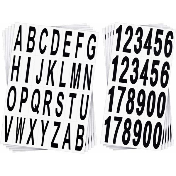 10 arkin numerotarrat postilaatikon kirjaimet mustat vinyyliaakkosten numerotarrat asunnon osoiteikkunaan oviautoon