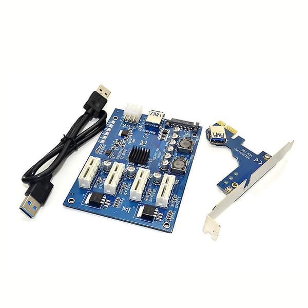 9,7 cm Längd 6,3 cm Bredd Pci-e X1 Till 4pci-e X16 Expansionskort Pålitliga Kit