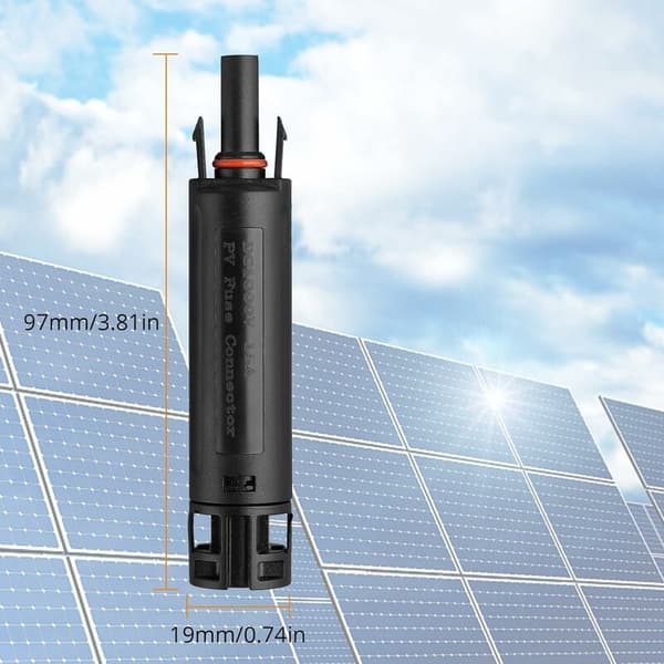 Solsikringsholder 15A Solbeskyttelse IP68 1000V Vandtæt Solpanel Stikkontakt til Beskyttelse af Solsystem
