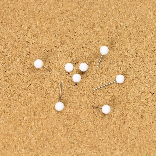 1/8 Tommer Små Runde Boldhoved Dekorative Push Pins Kort Tommelfinger Pins Til Rejsekort Kunst Billede Foto Lærred Opslagstav Korkbræt Vægge Diy Håndværk Hjem Sc