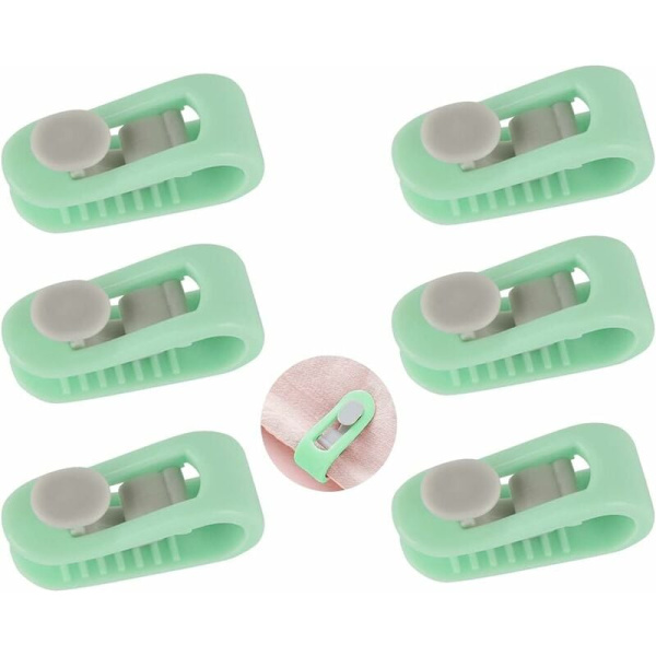 Täcke Clip, Nålfri Täcke Överdrag Clip, Triomphe 6 Pack Tjocka Täcke Clips, Osynlig Täcke Clip, Lakan Fixering Clip, Halkfri Täcke Hållare, Grön
