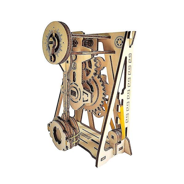 3D-monterad träpussel DIY pendelur manuell mekanisk byggsats