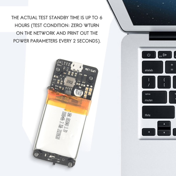 Ny Ups Lite V1.2 Ups Power Hat Board Med Batteri Elektricitetsdetektering För Raspberry Pi Zero Zero