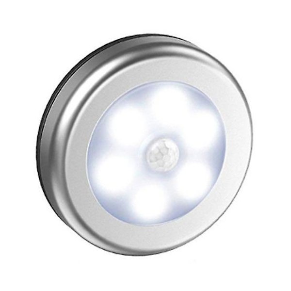 Rörelsesensor Batteridriven Led Under Skåpsbelysning, Puckljus, Trådlösa Under Diskbelysning För Hall, Sovrum, Skafferi (6-pack)