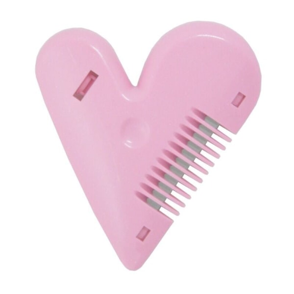 Hjärtformad hårtrimmer hår kam tofs epilator hushålls mini sminkverktyg viktminskning skönhet hårtrimmer tillbehör 1 st.