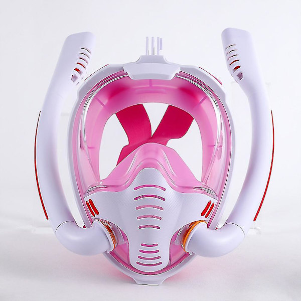 Frimansdykning Helmask Dykmask Anti-imma Förseglad Dykmask Dyktillbehör-4（L-XL，Svart）