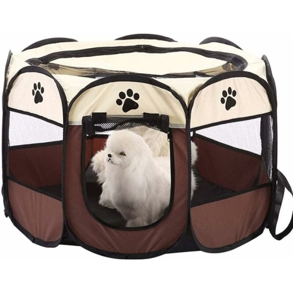 Dog playpen, puppy playpen, enclosure for dogs, cats, rabbits, foldable, indoor and outdoor