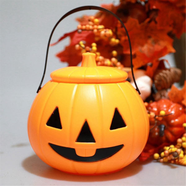 Halloween Pumpa Lykta Barn Bärbar Pumpa Lykta Halloween Bärbar Pumpa Hink Barn