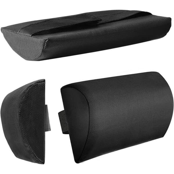 2 nakkestøttepuder til chaiselong 37x17 cm, ergonomisk justerbar til strand/terrasse.