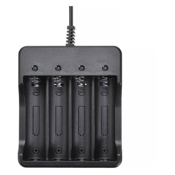 Hurtiglader til AA, AAA batterier. Velegnet til batterier: 10440, 14500, 17670, 18650, 18700.