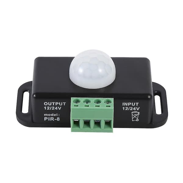12v 24v PIR-sensor LED-dimmerbrytare rörelsesensor infraröd brytare svart