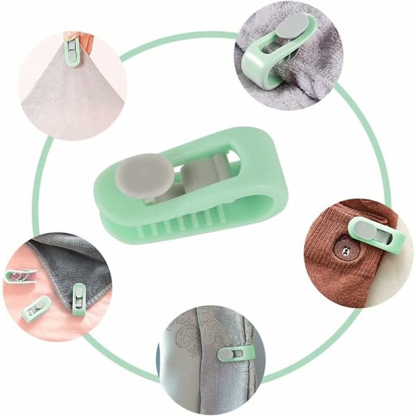 Täcke Clip, Nålfri Täcke Överdrag Clip, Triomphe 6 Pack Tjocka Täcke Clips, Osynlig Täcke Clip, Lakan Fixering Clip, Halkfri Täcke Hållare, Grön