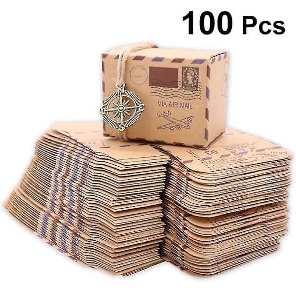 100 st Kraftpapper Godisask
