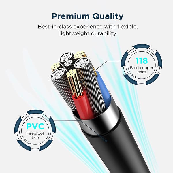 Link-kaapeli Oculus/Meta Quest 2/1:lle, 10 jalkaa/3 metriä USB-C 3.2 Gen1 -kaapeli, musta
