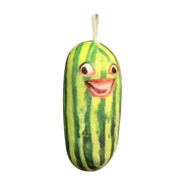 Funny Mouth Watermelon Pendant Pendel Plyschleksak Creative Key Chain Green