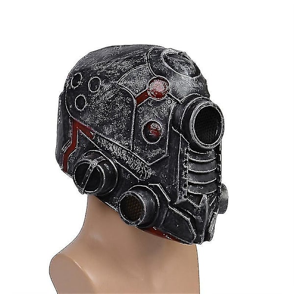 Steampunk Robot Mask Halloween Huvudbonad Bärbar Skräck Ansiktsmask för Halloween Dekor