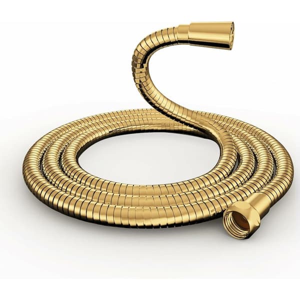 Bruseslange 1,5 m Guld Rustfrit Stål Forkromet Anti-twist Eksplosionssikker