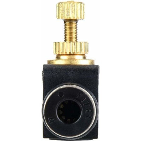Luftstrømsregulator T-stykke Pneumatisk slangeforbindelse Luftregulator (Sort PA - 8)