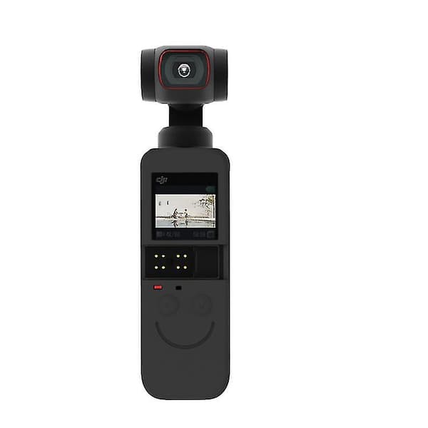Lämplig för Dji Osmo Pocket 2 2-i-1 silikonfodral (svart)