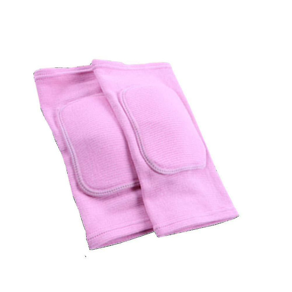 Knäskydd för vuxna och barn med svampknäskydd (små, rosa)