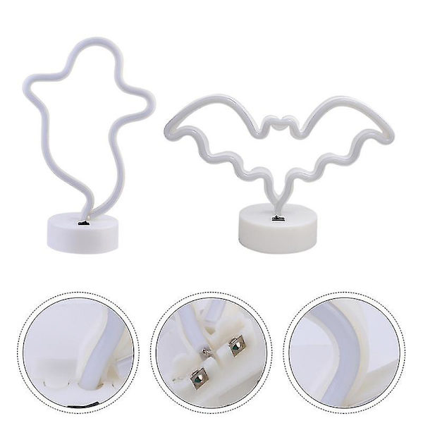 2 st Lysande Neonlampa