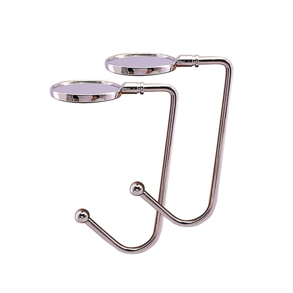 6-pack roterbara hållare, mantel krokar, hängklämmor, grepp, silver