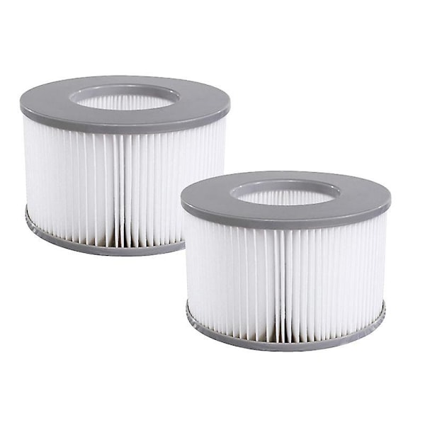 Set med 2 Mspa V2-filtre for Fjord, Kili, Camaro, Mono, Aurora og Tekapo oppblåsbare spa - Kompatibel med Spa 2020 - 2 reservefilterpatroner
