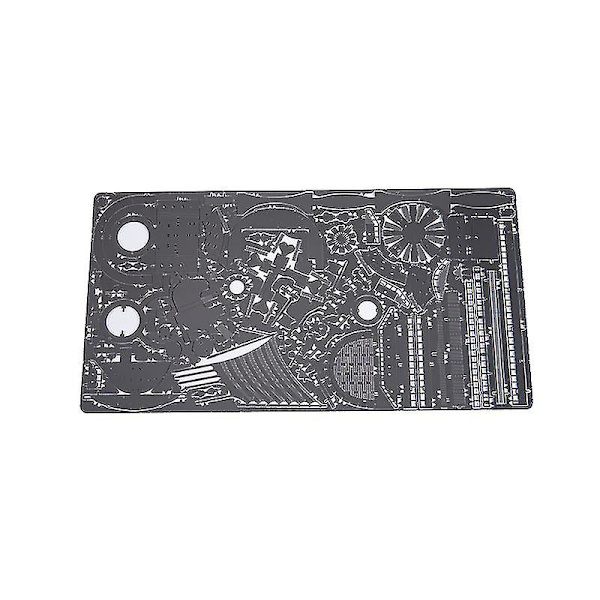 3d metall pussel piratskepp laserskärning Färgglad modell båt gör det själv hantverk presentleksak-4（silver）