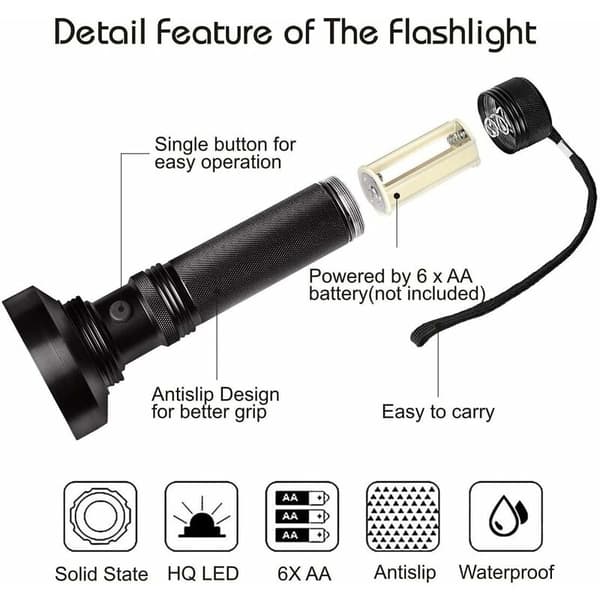 Taskulamppu, UV-lamppu päivitetty versio 100 LED-taskulamppu, musta valo UV-lamppu