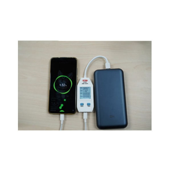 Digital USB-effektmätare Voltmeter Amperemätare Kapacitansmätare (UT658C)