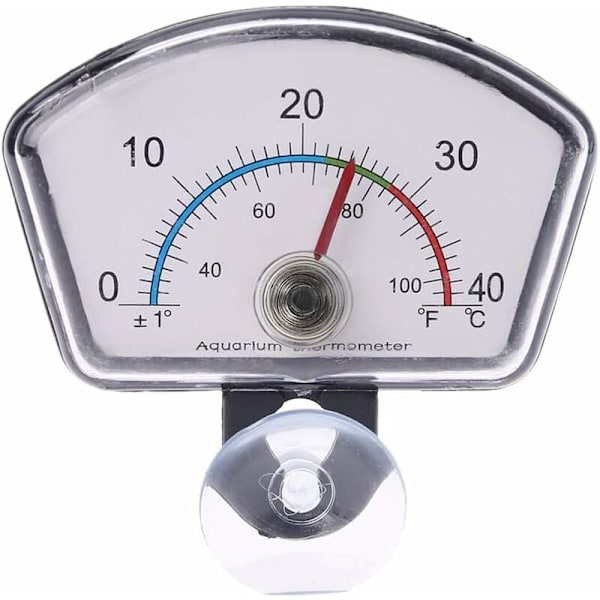 Aquarium Termometer Pointer Temperaturskive til akvarium Dykbar sugekop