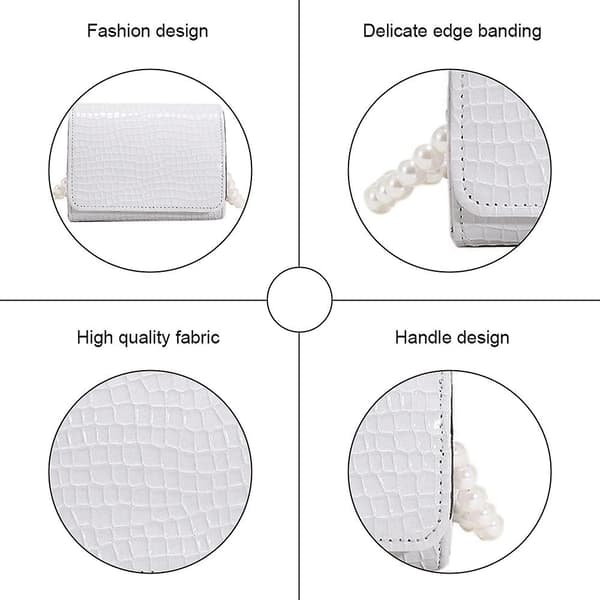 Crossbody-handväskor för kvinnor - Axelväska med textur för kvällen