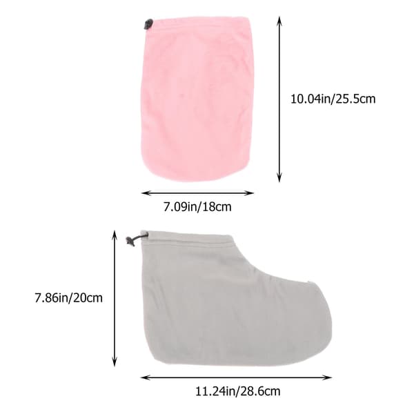 Paraffinvaxhandskar, Paraffinvaxbadfodrar, Paraffinvaxsockor, Paraffinbadvantar