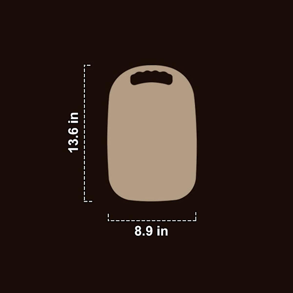 Skärbräda med handtag, plastskärbräda, köksskärbräda, plast liten, blå