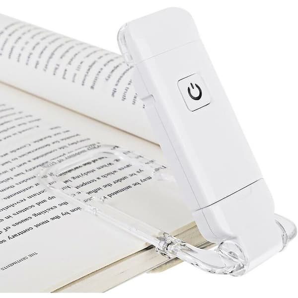 Genopladelig LED-læselampe, foldbar USB-bogstander