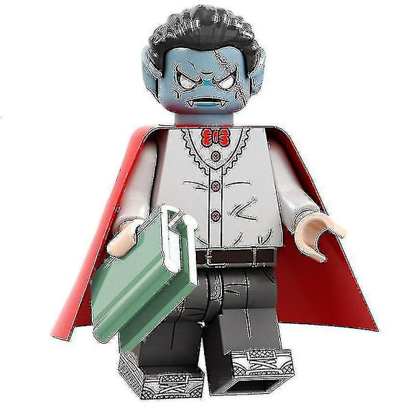 8 st Halloween Vampyr Pumpa Man Mask Man Barn Pussel Monterad Byggsten Minifigur Leksak-2